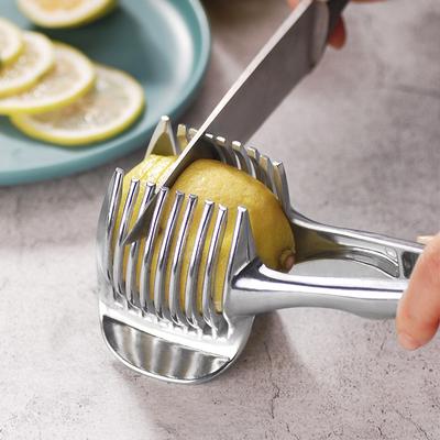 Aardappelsnijder Tomatensnijder Gereedschap Raspers Fruit Citroen Snijhouder Plakjes Assistent Kookgereedschap Keukenaccessoires