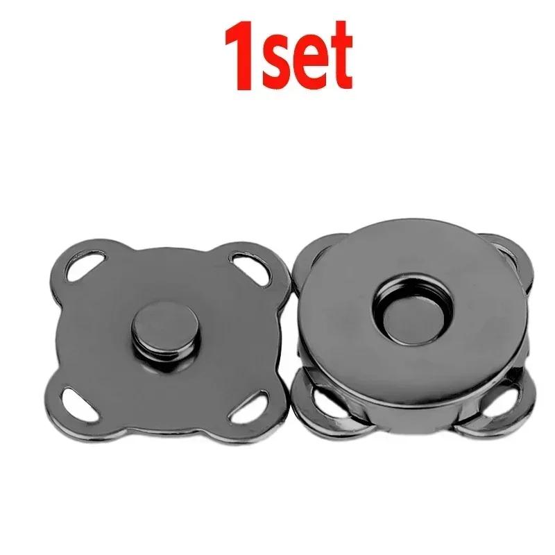 1/10Sets Magnetic Snap Button Metal Invisible Sew on Button Lock Clasps Fasteners for Purse Bags Clothes Craft DIY Accessories