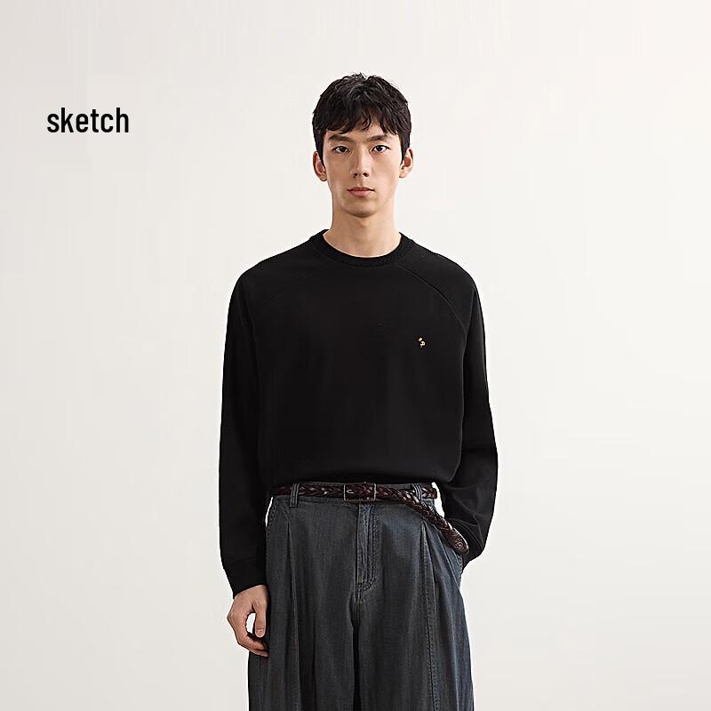 

CROQUIS Men s 9P2413750 Loose Fit Round Neck Pullover Sweatshirt XL