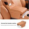 Car Center Console Armrest Cushion with Tissue Box Holder - Thickened Padding & Side Extension for Long-Drive Comfort