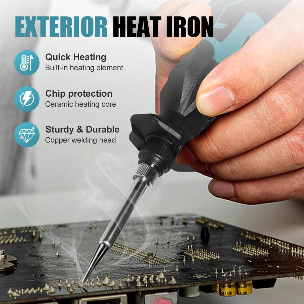 12V Rechargeable Portable Lithium Soldering Iron - Constant Temperature Electric Tool