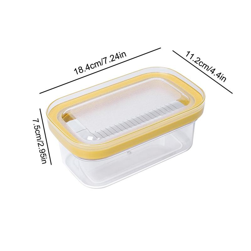 Butter Cutting Storage Box Sealed Cheese Cutting Organizer Cheese Refrigerator Crisper with Lid Butter Storage Box Reusable