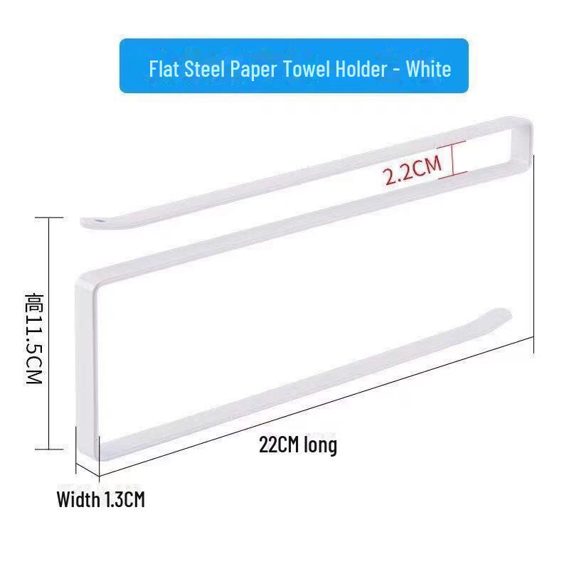 Küchenrollenhalter ohne Lochung – nahtloser Organizer für Handtücher, Lappen und Frischhaltefolie