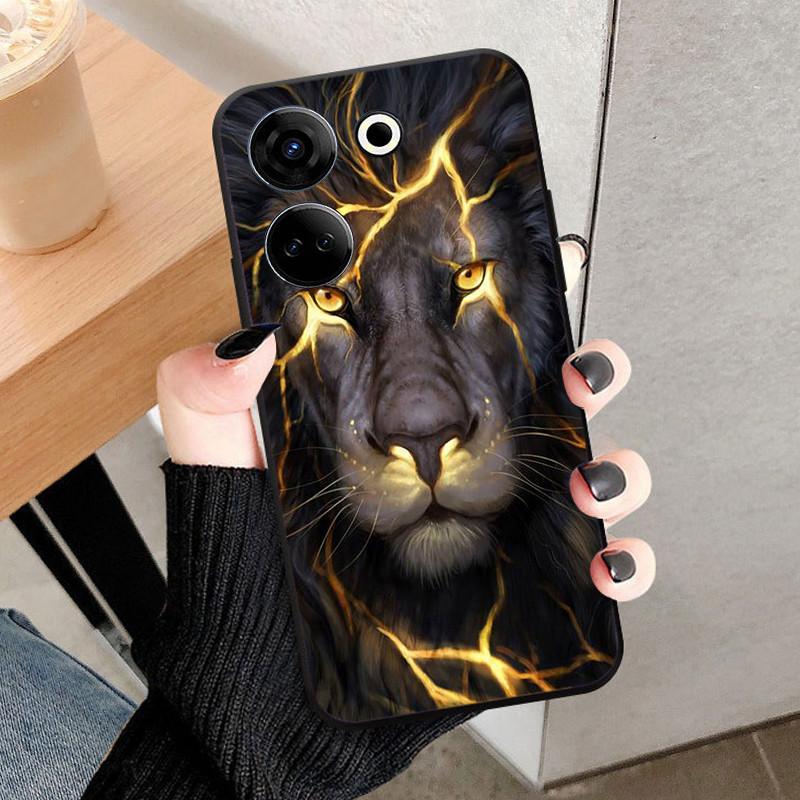 For Tecno Camon 20 4G Case Cover For Camon 20 Pro 4G Fundas Black Soft Silicone TPU Protective Phone Case Camon20 Shell Coque