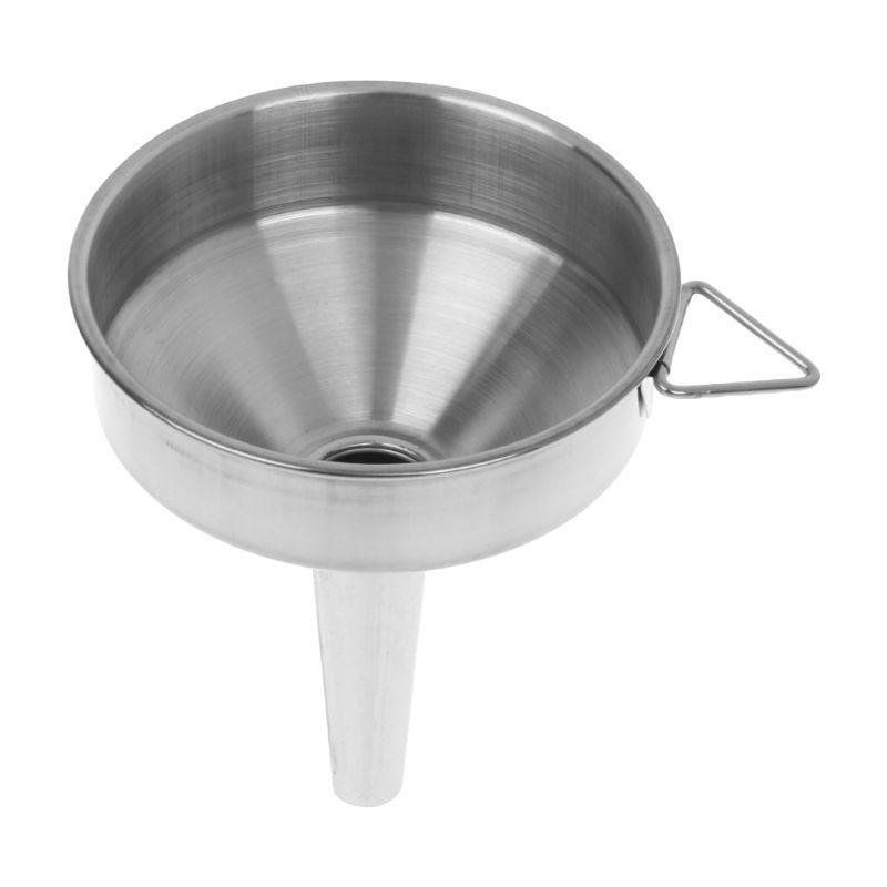 Practical Stainless Steel Wide Mouth Fill Liquid Wine Oil Honey Funnel Kitchen H
