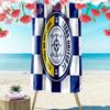 Asciugamano da Spiaggia Leeds United Stampato, Asciugamano Grande Morbido ad Asciugatura Rapida per Spiaggia Campeggio Nuoto