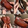 Spring and Summer New Niche Fashion Underarm Bag Head Layer Vegetable Tanned Cowhide Wide Shoulder Strap Crossbody Bag
