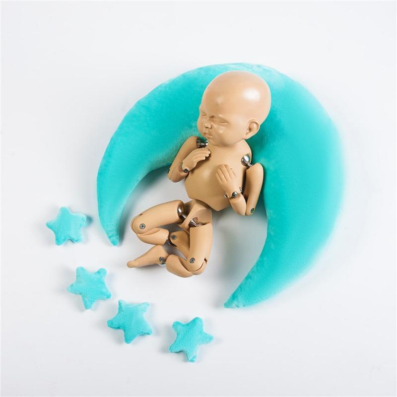 Newborn Photography Props Baby Photography Auxiliary Props Photo Styling Moon Pillow Baby Photography