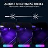 For Auto Wireless Remote APP Control Rainbow RGB Starry Footwell Light USB Car Interior Ambient Decorative Atmosphere Lamp