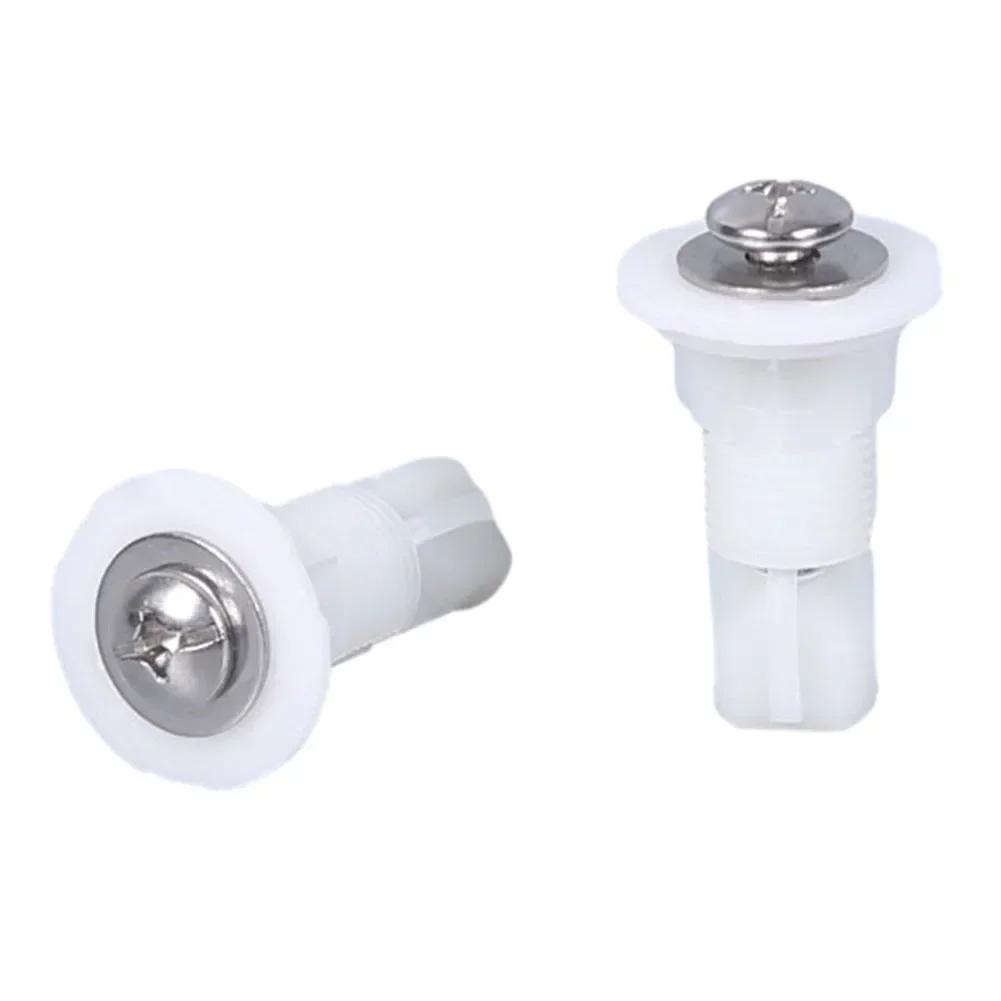 4/2pcs Toilet Seat Screws Nut Cover Lid Top Fixing Blind Hole Fitting Kits Bathroom Accessories Replacement Toilet Seat Screws