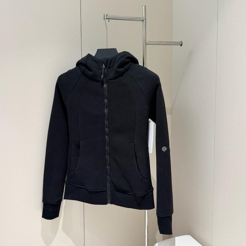 Autumn women's full zipper slim fit hooded fleece sweater casual outdoor slimming sports jacket