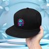 Neon Skull Headphones Snapback Cap Polyester Street Hip Hop Adjustable Unisex Baseball Hat