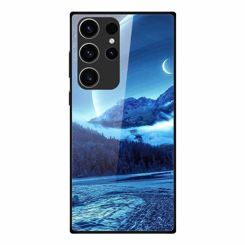 Phone Case For Samsung S23 Ultra Back Cover Case Tempered Glass Soft Funda For Samsung Galaxy S23 Plus Case S 23 + Ultra Coque