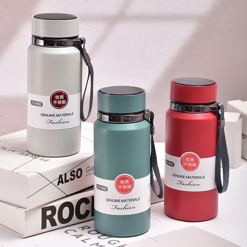 Large capacity intelligence Thermos Cup 800ml Vacuum Flasks Portable Stainless Steel Thermos Cup Water Bottle Travel Tea Mug Office Thermos Cup