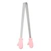 Creative Silicone Stainless Steel Mini Snack Food Tongs Non-slip Handles BBQ Bread Ice Cube Clip Kitchen Accessories BBQ