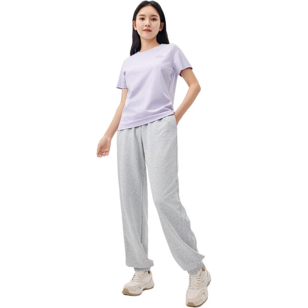 Anta Knitted Sweatpants Women's Gray Heather Gray 162428302-1