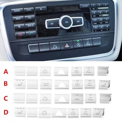 Car Console CD Panel AC Air Conditioner Buttons Trim For Benz A B GLA CLA Class