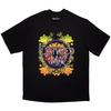Herren Fleetwood Mac Kreis Blumen Logo Oversized Kastenform T-Shirt Vintage T-Shirt Groß