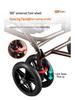 Foldable Mobility Scooter: Pushable & Rideable Elderly Walker with Four Wheels, Portable Shopping Assistant