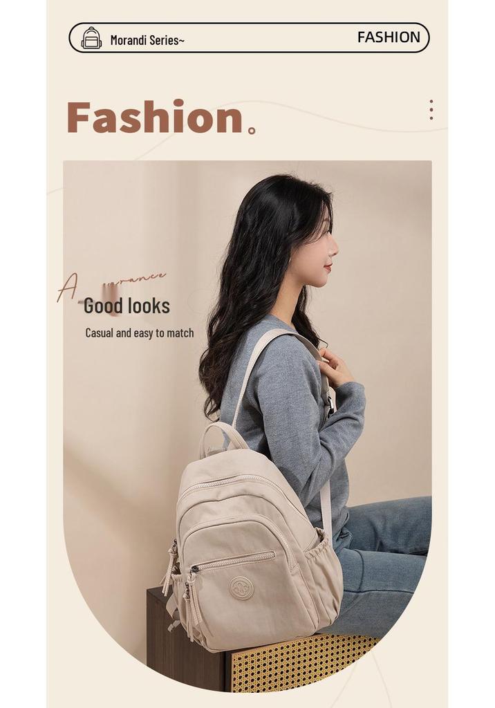 Zaino in Tela Leggero Versatile da Donna - per Pendolarismo, Viaggio e Studenti con Grande Capacità