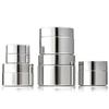 5/10/15/20/30/50g Silver Cosmetic Jar Glass Face Cream Bottles Empty Nail Glue Jar Travel Makeup Container Refillable Bottles