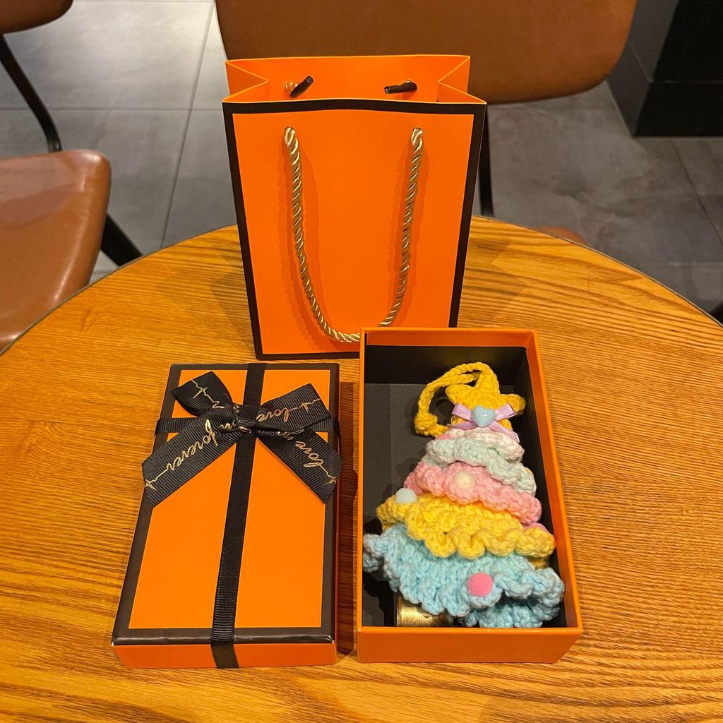 International Yarn Crochet Mini Christmas Tree Car Ornament Gift