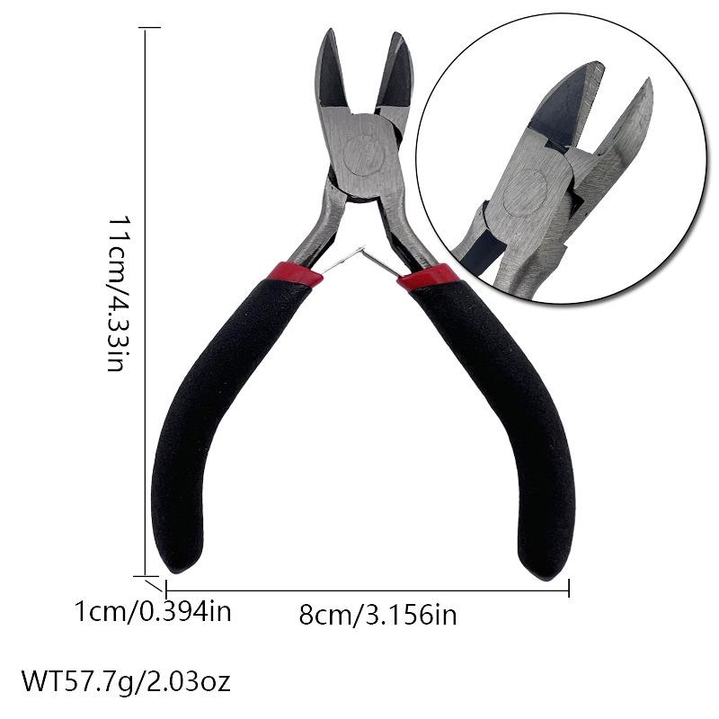 

Handmade 5 Pink Handle Toothless Needle Nose Jewelry Pliers Set