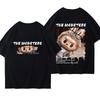 Bambola di Peluche LABUBU Design Stampa 3D T-shirt Uomo Estiva Sottile Ampia T-shirt Nera Manica Corta Top