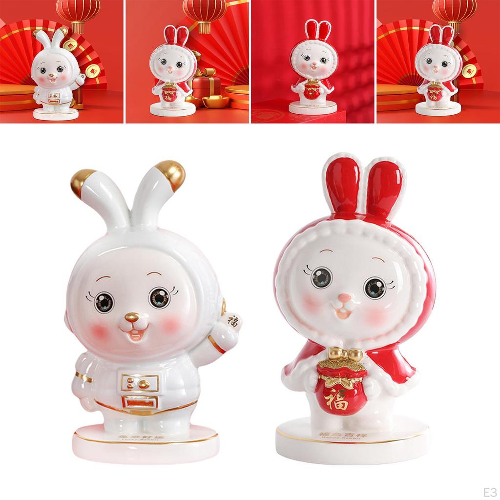 Bunny Piggy Bank, Money Box Crafts for Bedroom Living Room Desktop Decoration