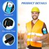 Elastic Armband Card Holder For Men Adjustable Waterproof Design Practical PU Leather Storage Case For Sports Work Event