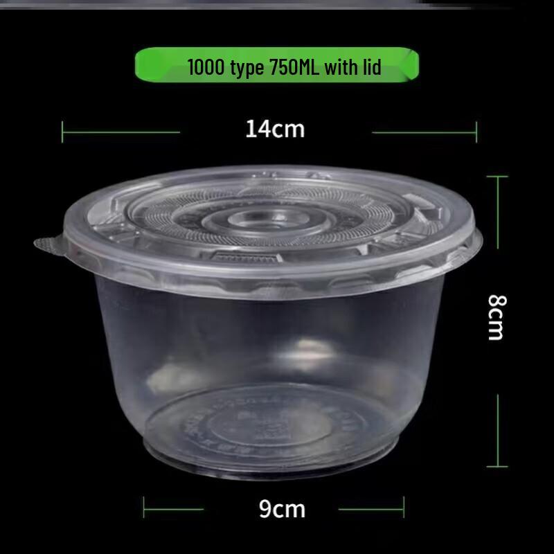 

Disposable Transparent Plastic Bowls with Lids