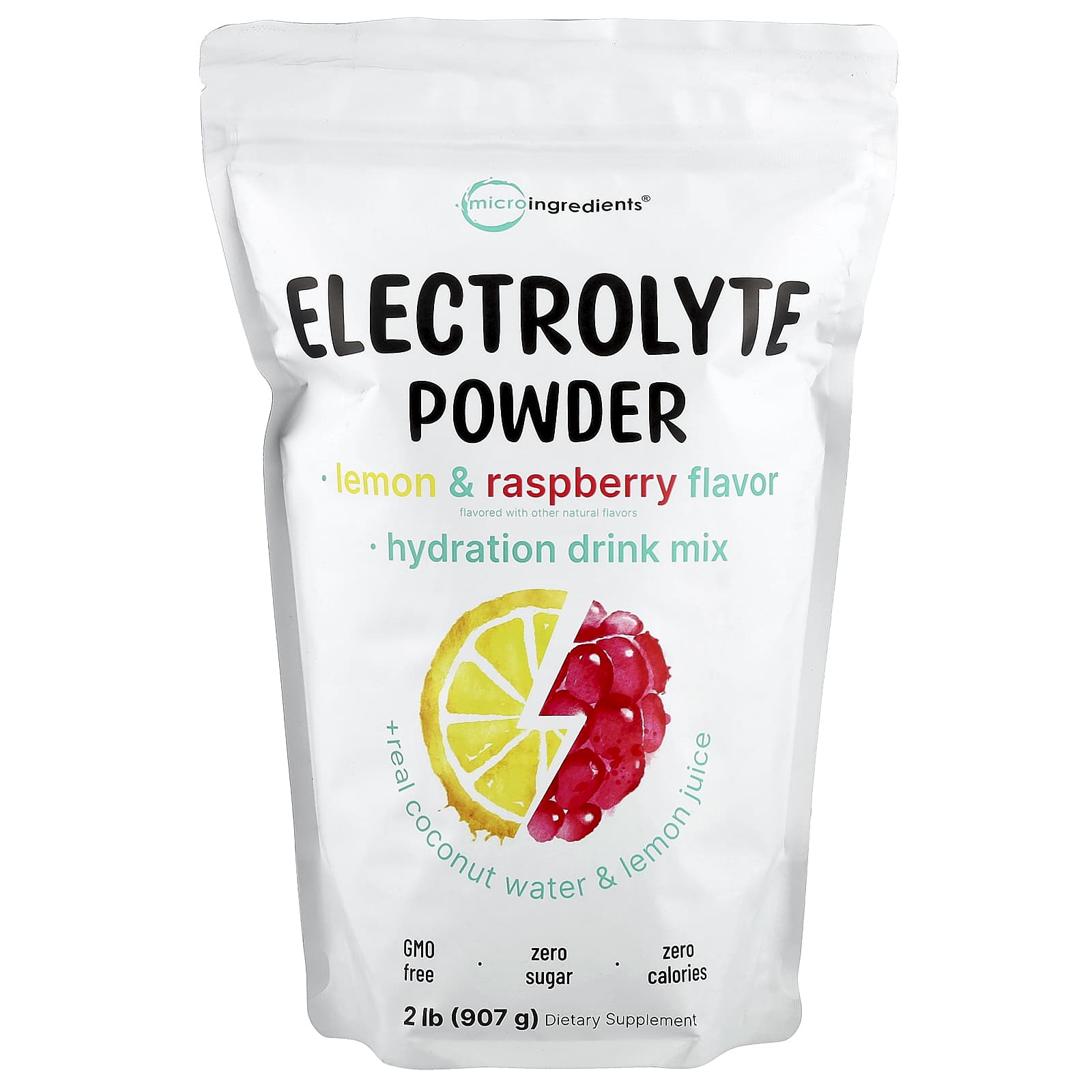 

Electrolyte Powder, Lemon & Raspberry, 907G (2Lb)