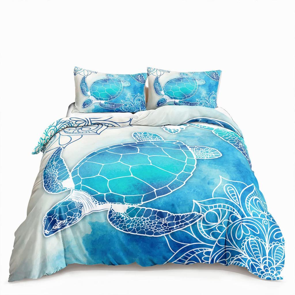 Farmhouse Animal Cow Three-piece Quilt Cover Cow Digital Printing Bedding Set Bed Cover