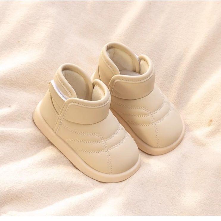 Waterproof Fleece-Lined Snow Boots for Toddlers (Ages 1-3) - Soft Sole First Walker Shoes for Boys & Girls