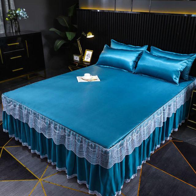 Cool Mat Ice Silk Mat Trzyczęściowy zestaw Pojedynczy Podwójny Można prać w pralce Narzuta na łóżko Letnie łóżko Rozkładane Składane Klimatyzowane siedzisko