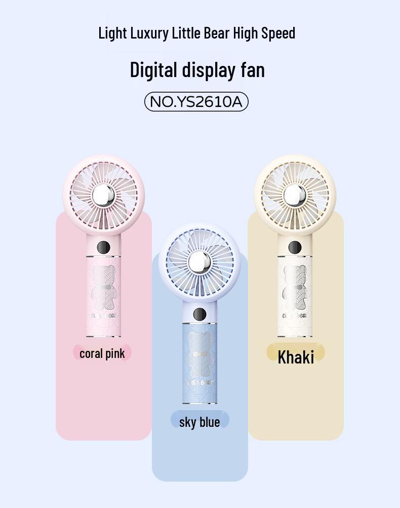 High-Speed USB Rechargeable Turbine Handheld & Desktop Electric Fan High-Speed Fan