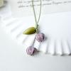 Creative Tulip Flower Leaves Mobile Phone Straps Charms Hand Rope Cute Keychain Fashion Bag Camera Pendant Lanyard Decorations