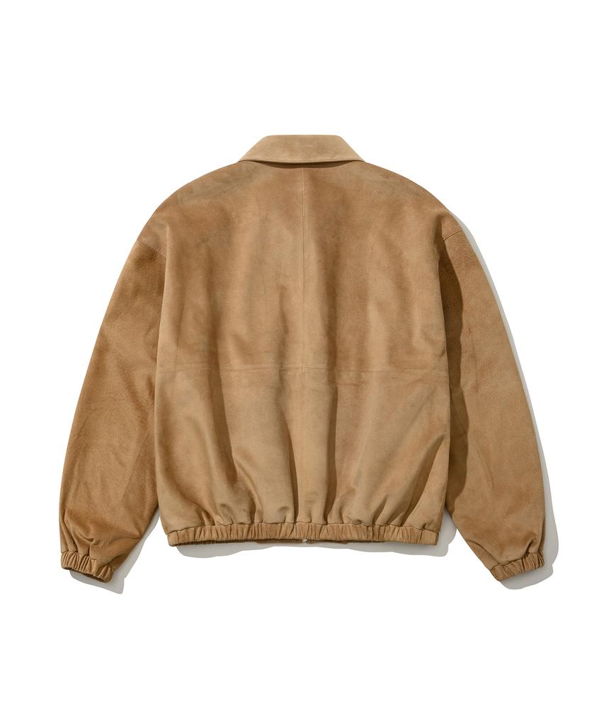 Andros Mimi Suede Blouson Jacket (Beige)
