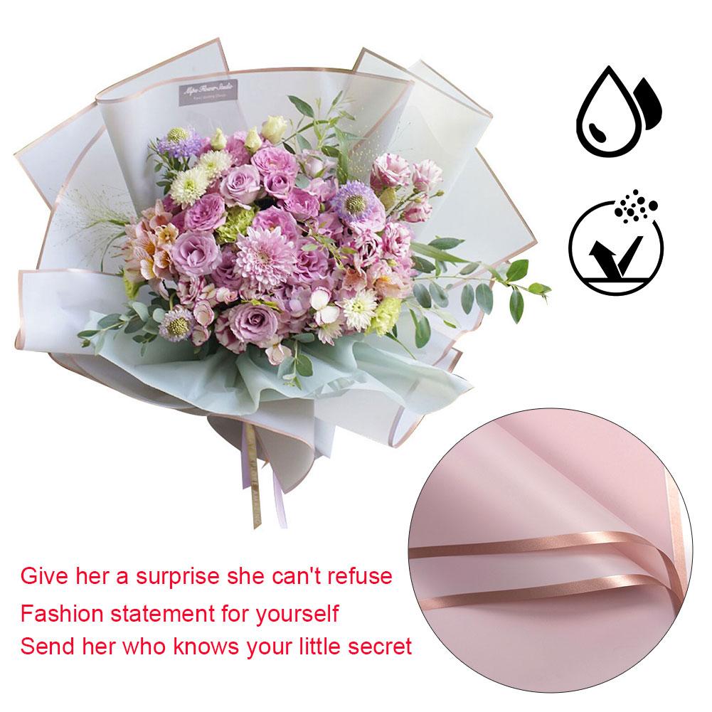 20 Blatt Wasserdichtes Florales Geschenkpapierblätter Frischblumenstrauß Geschenkverpackung