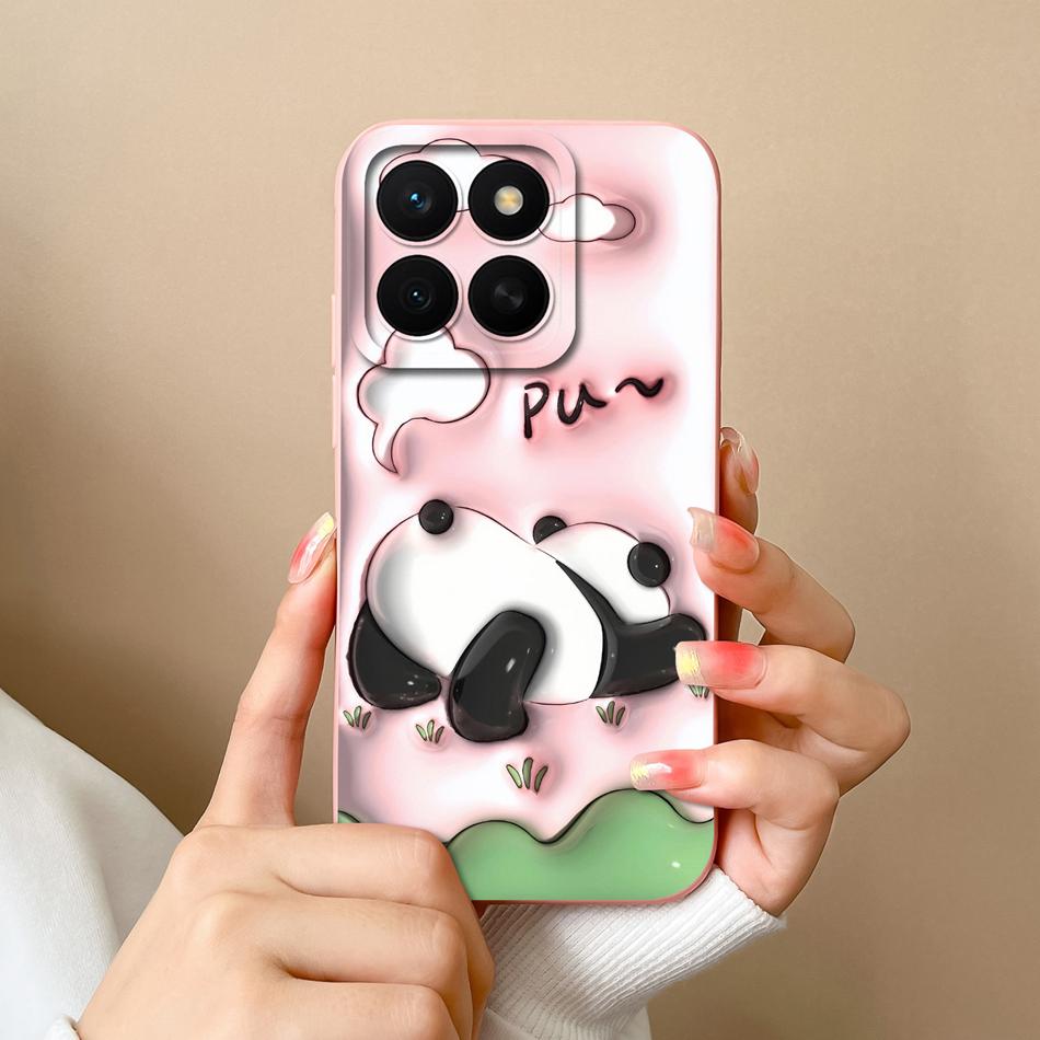 For Honor X8C 4G Case Fashion Design Soft Liquid Silicone Camera Protection Back Cover For HonorX8C X8 C Anti Drop Phone Cases