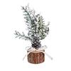 Wood Base Christmas Tree with Faux Branch Detail for Desk, Shelf, Counter, Entry Table, and Shop Front Display