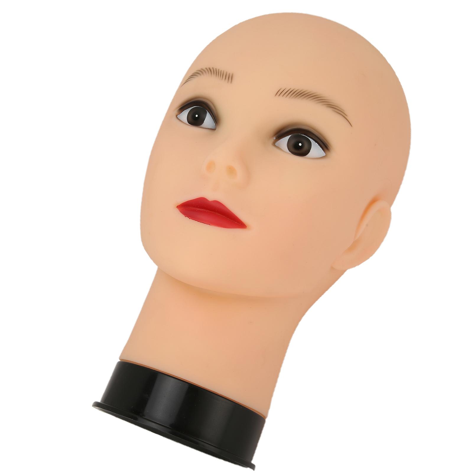 

Bald Mannequin Head Professional Glasses Hat Manikin Display Head for Wig Making