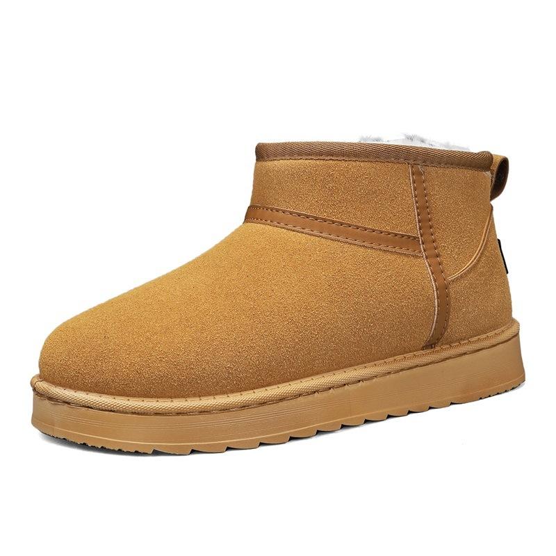 New Large Size Winter Snow Boots Platform Short Boots Casual Outdoor Versatile Warm Men's Shoes