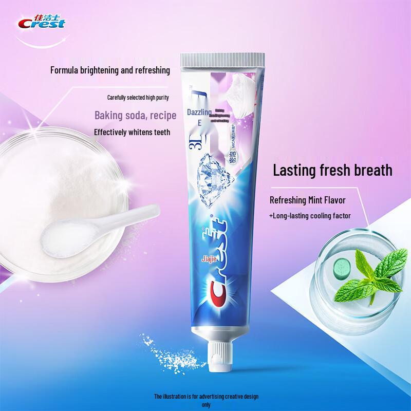 Crest 3D White Baking Soda Fluoride Toothpaste
