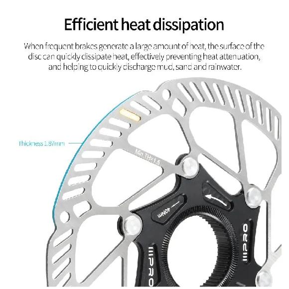 IIIPRO Centerlock Disc Brake Rotor Ultra-Light Road Bicycle Brake Disc Heat Dissipation Hydraulic 140/160/180/203mm Disc Rotor