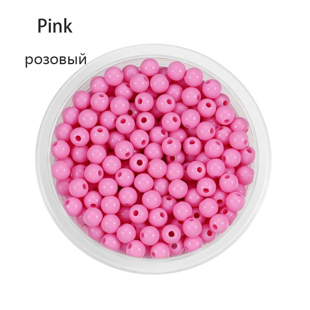 10-200pcs Mixed Acrylic Plastic Smooth Round Ball Spacer Beads 6 8 10 12MM Pick Size For Jewelry Making Accessories