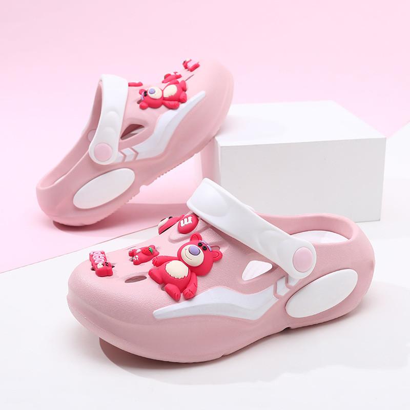 Colorful Girls Summer Clogs Lightweight Breathable Nonslip Outdoor Beach Footwear
