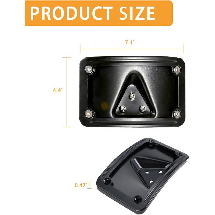 3148 Curved Laydown License Plate Mount With Frame Fit For Harley Davidson License Plate Mount Truck Bracket 3-Hole Relocation Kit