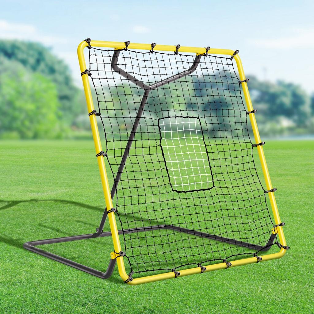 Baseball And Softball Rebounder Net, 4 X 4.5 Feet PitchBack Baseball Nest for Pitching and Fielding Training, Pitch Return Trainer Rebound Net with