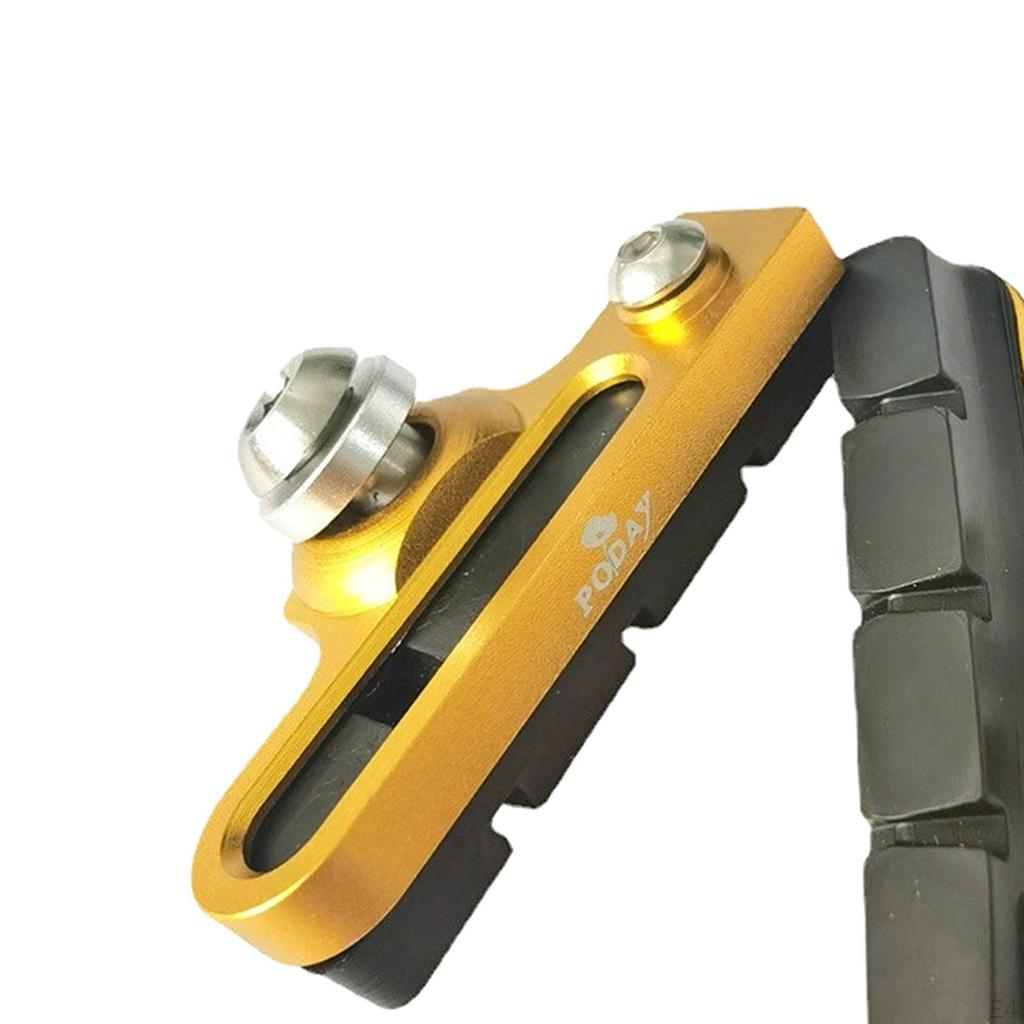 2 Pads Pair Brake Shoes Set Metal Road Bike Cycle